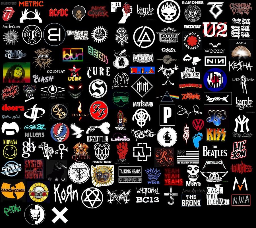 Band logo collage by rjcool123 | Pearltrees